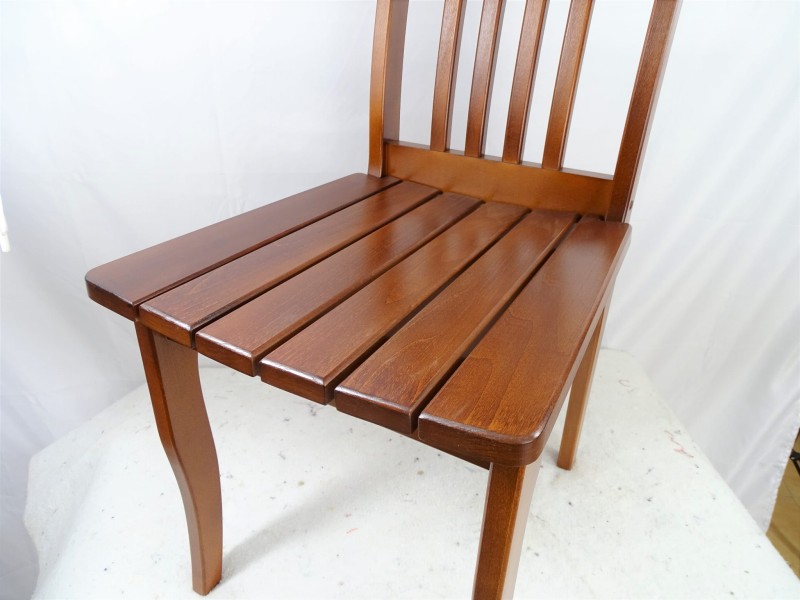 Krzesło drewniane Tola drewno bukowe kolor Teak BR335.