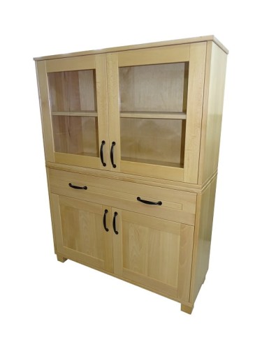 Witryna bukowa przeszklona drzwi wewnętrzne 