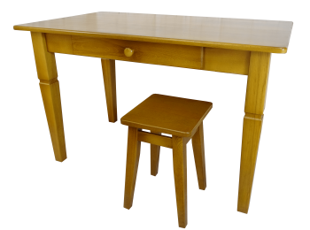 Stół z szufladą w dowolnym rozmiarze Brunat 2205 i inne kolory