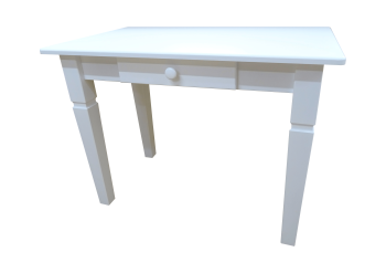 Biały stół z szufladą w dowolnym rozmiarze Biały lity inne kolory 