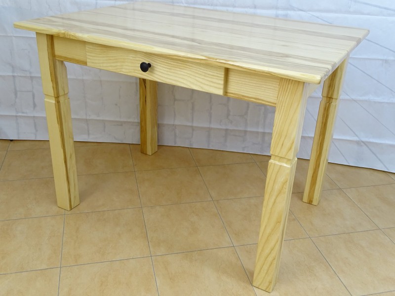 Stół z szuflada jesion naturalny.