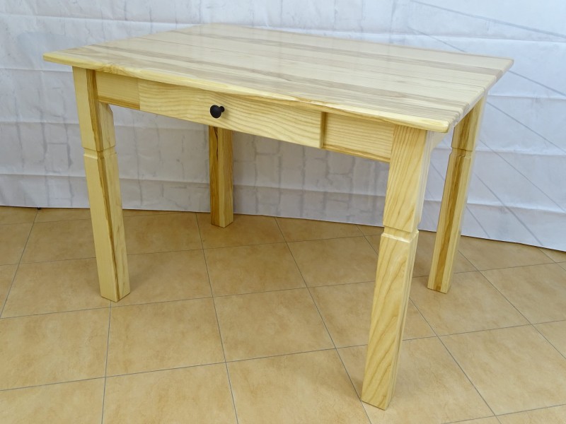 Stół z szuflada jesion naturalny.