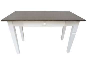 Stół kuchenny drewniany w dowolnym rozmiarze przecierana grafit i biały