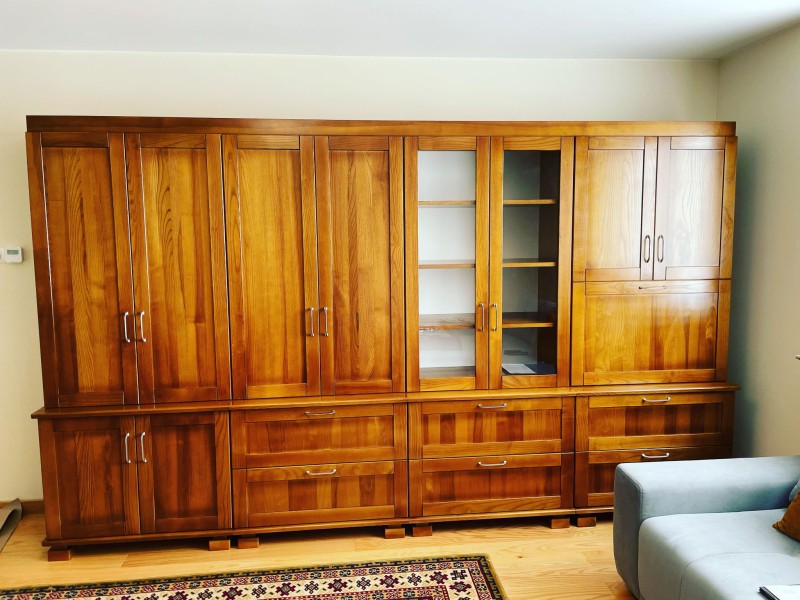 Meble jesionowe lite drewno kolor brunat 2225.