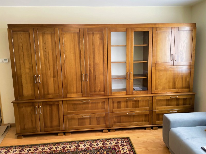 Meble jesionowe lite drewno kolor brunat 2225.