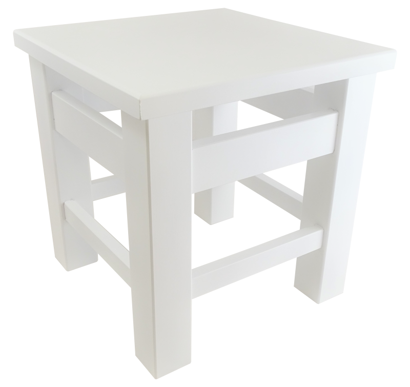 Biały stołeczek tołdi 3.