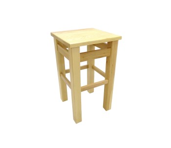 Taboret barowy hoker  55 cm stołek barowy kolor lakier naturalny