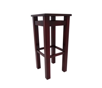 Taboret barowy hoker wysokość 65 cm kolor Mahoń