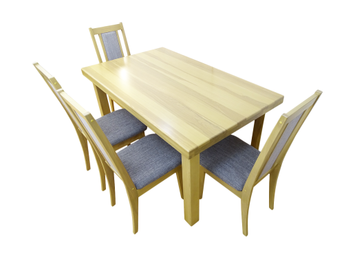 Zestaw mebli do kuchni Stół 120x80 + 6 krzesła Edyta 2 lite drewno jesionowe