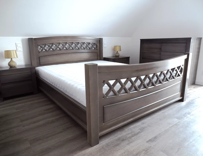 Łóżko jesion kolor popiel bn022