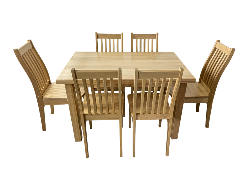 Zestaw Stół SA buk lakier naturalny 120 x 80 + Iga-2.png