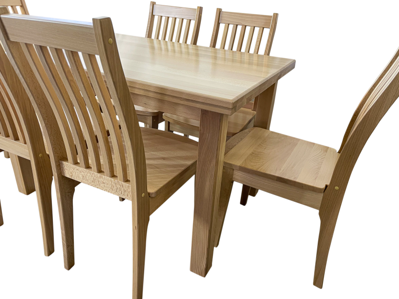 Zestaw Stół SA buk lakier naturalny 120 x 80 + Iga-5.png