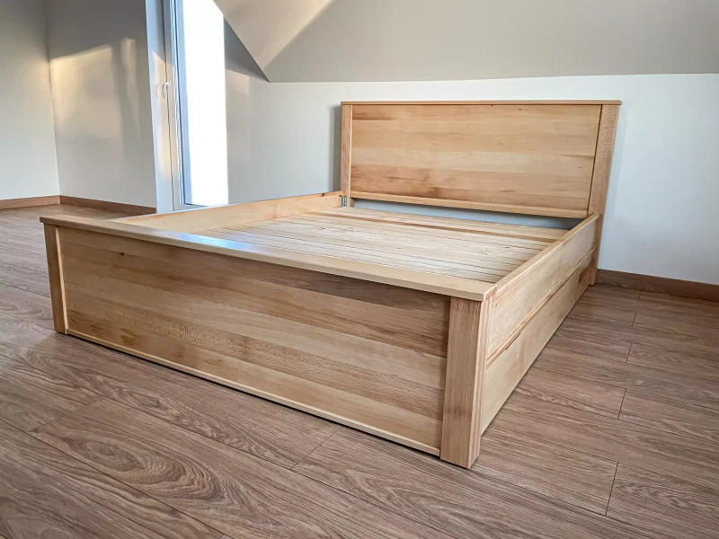 Łóżko mateusz z szufladą olej naturalny-2-min.webp