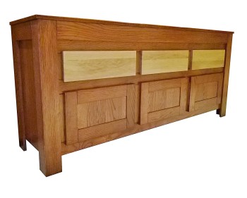 Komoda ramowa minimalistyczna Beta dębowa 160 x 90 gł 45 cm