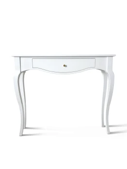 Ludwikowska konsola drewniana do przedpokoju gabinetu lub salonu z szufladką