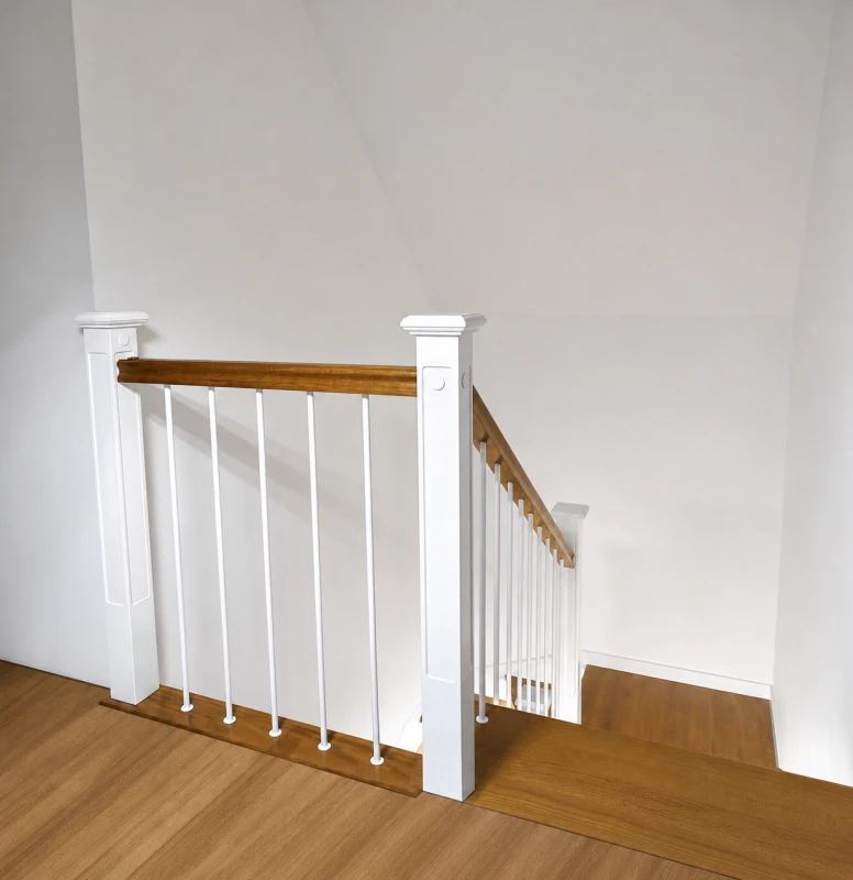 Schody Dębowe zabiegowe z rzeźbioną balustradą