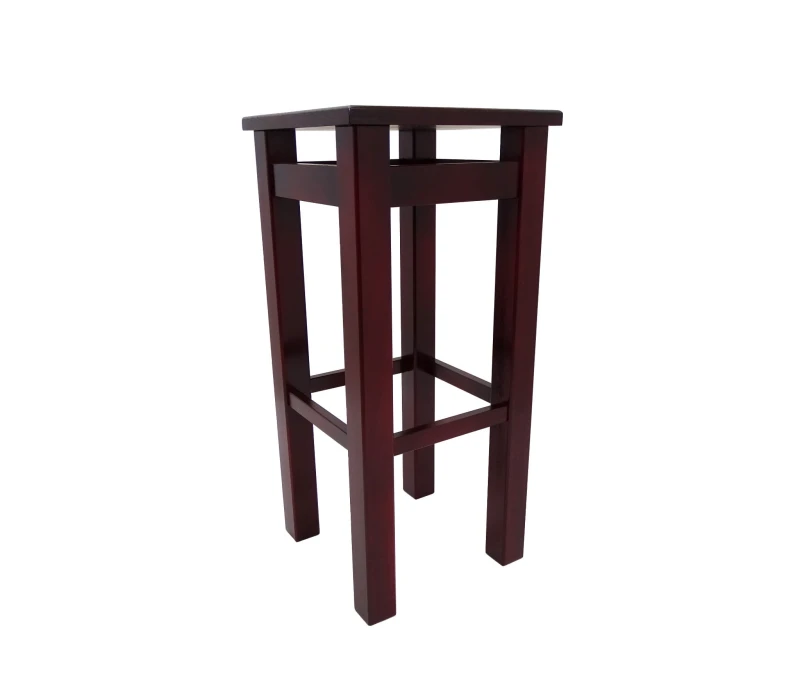 Hoker 65 cm blat 30 x 30 drewno bukowe kolor Palisander 2601