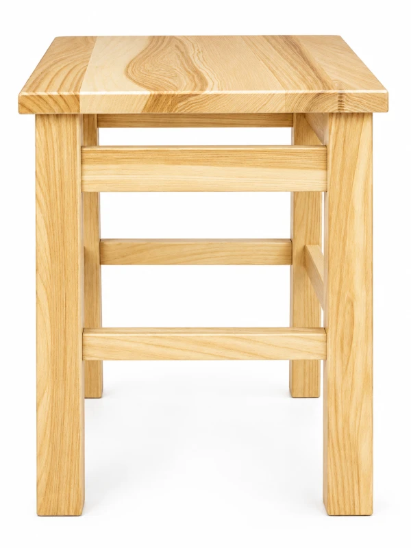 Taboret jesionowy lakier naturalny