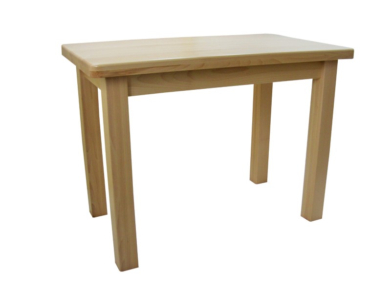 Stół 100 x 60 drewno bukowe kolor lakier naturalny.
