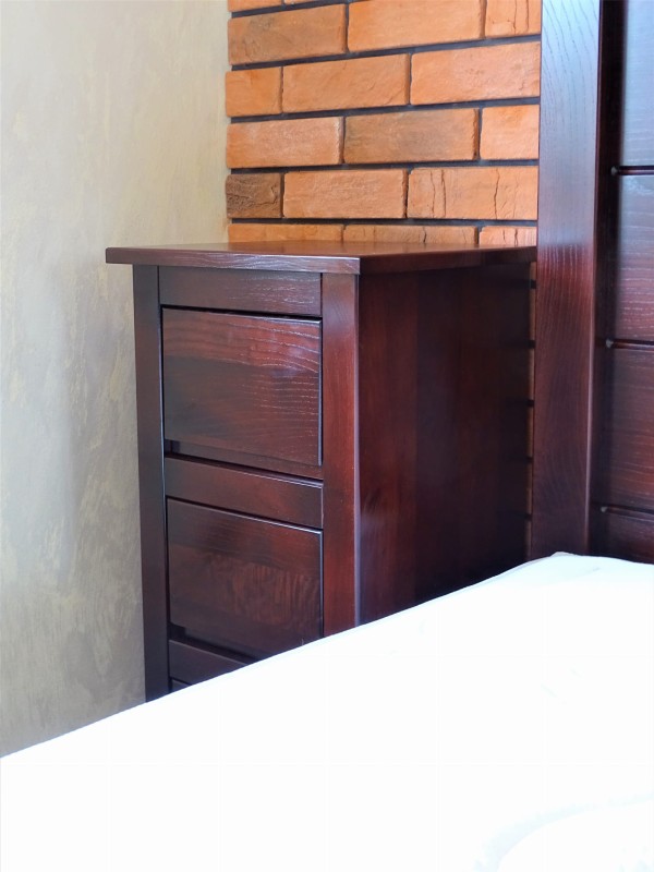 Nakastlik wys 85 cm szer 40 cm gł 36 drewno jesionowe kolor Palisander 2601.