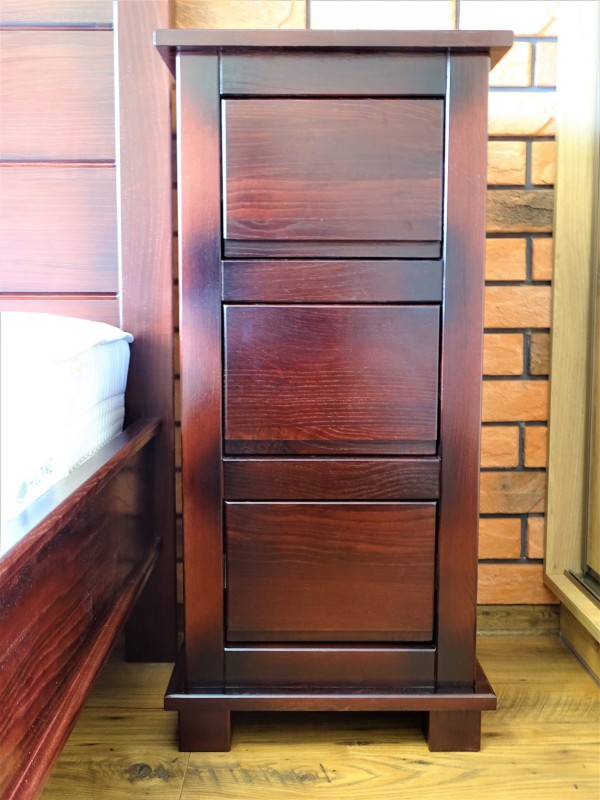 Nakastlik wys 85 cm szer 40 cm gł 36 drewno jesionowe kolor Palisander 2601.