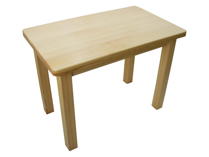 Stół 100 x 60 drewno bukowe kolor lakier naturalny.