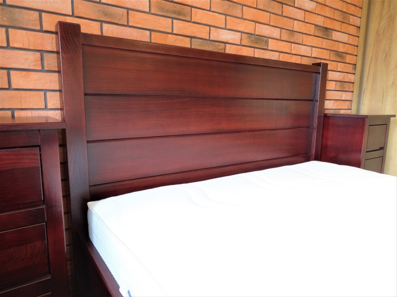 Łóżko Igor wymiar 160 x 200 drewno jesionowe kolor Palisander 26-01