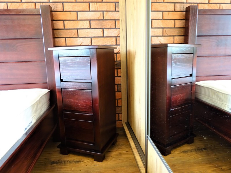 Nakastlik wys 85 cm szer 40 cm gł 36 drewno jesionowe kolor Palisander 2601.