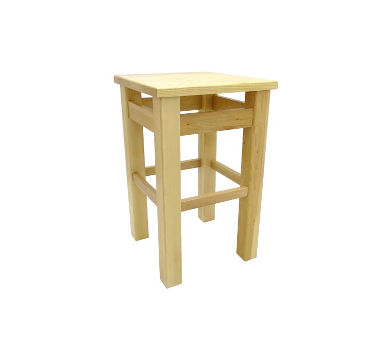 Taboret drewno bukowe kolor lakier naturalny