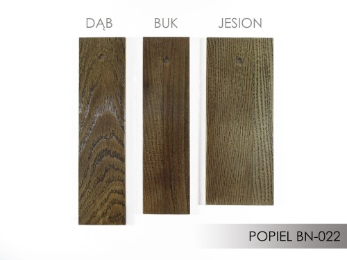 Próbka koloru bejcy Sopur na drewnie  Popiel BN 022
