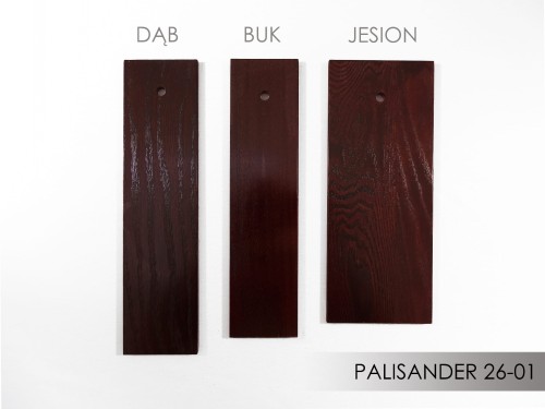Próbka koloru bejcy Sopur na drewnie  Palisander 26 01