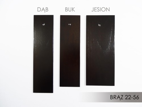 Próbka koloru bejcy Sopur na drewnie  Brąz 22 56